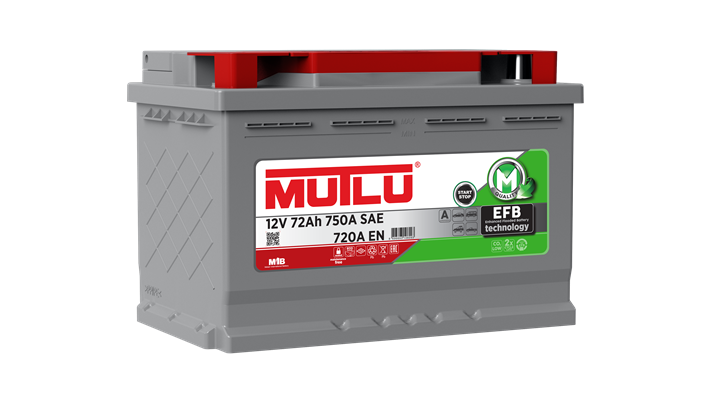 Mutlu Akü 12V 72Ah 680A SFB Seri 3